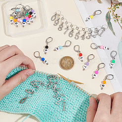 DIY Number 0~9 Knitting Tool Sets&nbsp;HJEW-UN00031