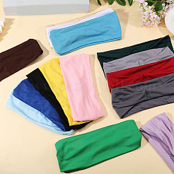 15Pcs 15 Colors Polyester & Elastic Headbands&nbsp;OHAR-GL0001-03