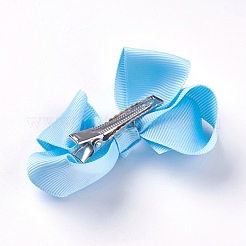 Grosgrain Bowknot Alligator Hair Clips&nbsp;PHAR-WH0002-A15