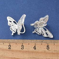 Brass Micro Pave Clear Cubic Zirconia Pendants&nbsp;KK-A236-11S