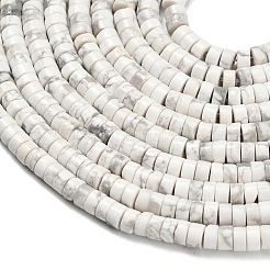 Natural Howlite Beads Strands&nbsp;G-Z110-A29-2x4mm