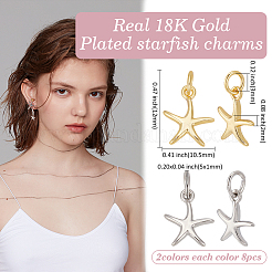 16Pcs 2 Colors Brass Charms&nbsp;KK-ME0002-11