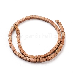 Natural Wood Lace Stone Wooden Jasper Beads Strands&nbsp;G-F631-K07