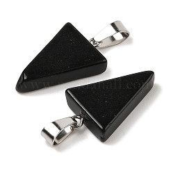 Natural Obsidian Pendants&nbsp;X-G-B127-04P-06