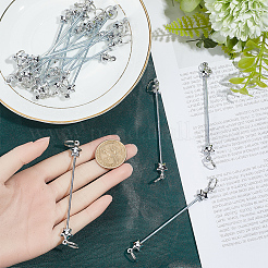 24Pcs Stainless Steel Beadable Keychain Bar for Jewelry Making DIY Crafts&nbsp;KEYC-SC0002-11