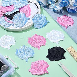 36Pcs 4 Colors Computerized Embroidery Cloth Iron On/Sew On Patches&nbsp;PATC-ME0001-11