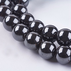Magnetic Synthetic Hematite Beads Strands&nbsp;X-G-Q893-8mm