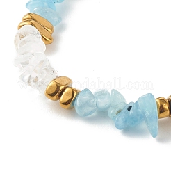 Natural Mixed Gemstone Chip Bead Stretch Bracelets&nbsp;BJEW-JB06332