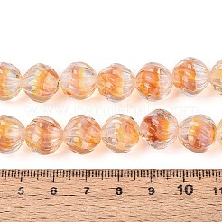 Textured Inner Flower Handmade Lampwork Beads&nbsp;LAMP-T024-07F