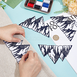 Polyester Cloth Embroidery Sew on Appliques&nbsp;PATC-WH0008-82