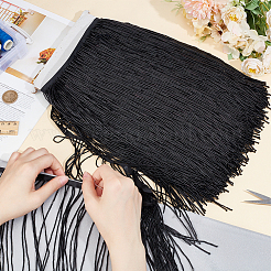 1 Yard Plastic Bugle Bead Tassel Trimming&nbsp;OCOR-BC0006-60B