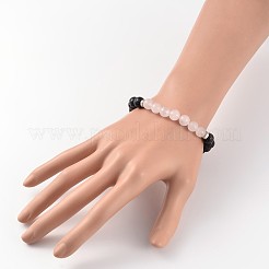 Natural Lava Rock Beaded Stretch Bracelets&nbsp;BJEW-JB02184