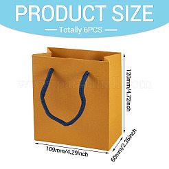 6Pcs Paper Gift Bags&nbsp;CARB-TA0001-15