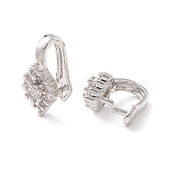 Brass Micro Pave Cubic Zirconia Pinch Bails&nbsp;KK-K266-02P