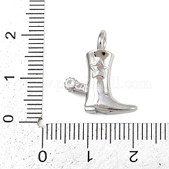 Brass Micro Pave Cubic Zirconia Pendants&nbsp;KK-I352-35P