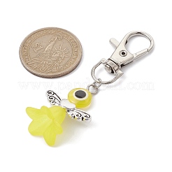 Acrylic & Resin Evil Eye Angel Pendant Decorations&nbsp;HJEW-JM01520-01
