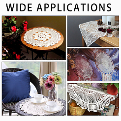 Cotton Braided Hollow Flower Placemats&nbsp;AJEW-WH0368-06
