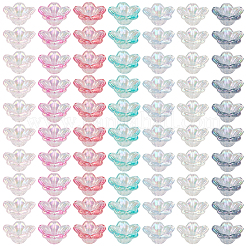 420Pcs 7 Colors Acrylic Bead Caps&nbsp;OACR-SP0001-70