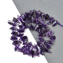 Natural Amethyst Nuggets Beads Strands&nbsp;G-B125-B01-01