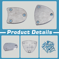 4Pcs Aluminum Tap Shoe Sole Protector&nbsp;FIND-WH0149-73B