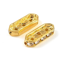 Brass Crystal Rhinestone Spacer Bars&nbsp;RB-T019-01C-G