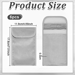6Pcs Cloth Security Faraday Bags for Key-Fob Protector&nbsp;ABAG-OC0001-21
