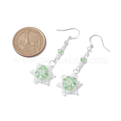 Glass Seed Beaded Dangle Earrings&nbsp;EJEW-MZ00171-03