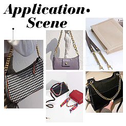 Alloy Curb Chain Bag Strap&nbsp;FIND-WH0069-85P