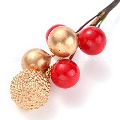Foam Artificial Christmas Berries with Branch&nbsp;LS-DIY-B019-02E