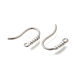 304 Stainless Steel Rhinestone Earring Hooks&nbsp;STAS-D310-01P-02
