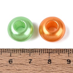 Pearlized Opaque Acrylic European Beads&nbsp;OACR-Q200-32