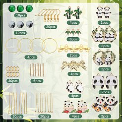 DIY Panda Theme Earring Making Kit&nbsp;DIY-SC0023-69