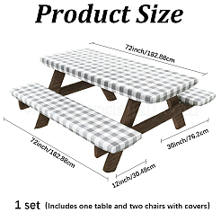 Plastic Table and Chair Cover&nbsp;AJEW-GF0013-84B