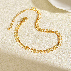 Brass Heart Tassel Anklets for Women&nbsp;HT1275