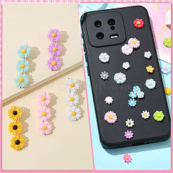 200Pcs 7 Styles Opaque Resin Cabochons&nbsp;RESI-SP0001-31