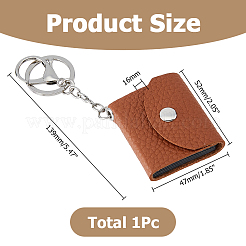 Imitation Leather Keychains&nbsp;HJEW-WH0108-015P-A