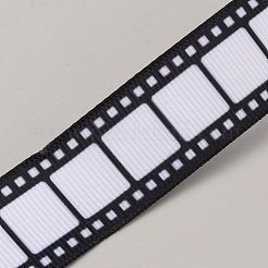 Polyester Grosgrain Ribbons&nbsp;OCOR-WH0120-75