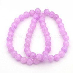 Natural Jade Beads Strands&nbsp;JBR8mm-9