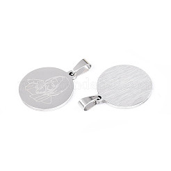 201 Stainless Steel Pendants&nbsp;STAS-T073-34P