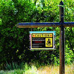 Waterproof PVC Warning Sign Stickers&nbsp;DIY-WH0237-022