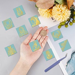 Nickel Metal Waterproof Self-Adhesive Picture Stickers&nbsp;DIY-WH20016-001