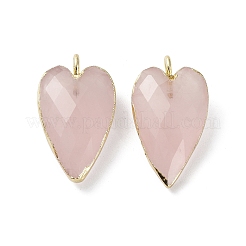 Natural Rose Quartz Pendants&nbsp;X-G-G012-12G-02