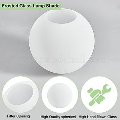 Frosted Glass Globe Lamp Shade Replacement&nbsp;AJEW-WH0528-04