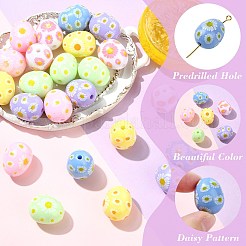 Printed Opaque Acrylic Beads&nbsp;MACR-CJC0004-38