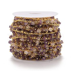 Natural Amethyst Beaded Chains&nbsp;CHC-B020-01G-10