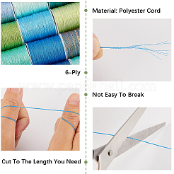 12 Rolls 12 Colors Metallic Sewing Thread&nbsp;OCOR-CY0002-02D