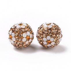 Polymer Clay Rhinestone Beads&nbsp;RB-L029-03A