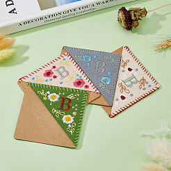 4Pcs 4 Style Felt Embroidery Bookmarks&nbsp;FIND-HY0003-46B