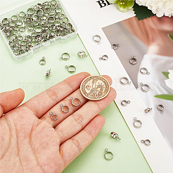 110Pcs 3 Style 304 Stainless Steel Tube Bails&nbsp;STAS-AR0002-21