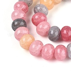 Baking Paint Crackle Glass Beads Strands&nbsp;DGLA-N020-01A-03